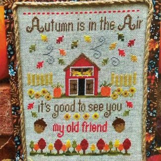 Autumn's Arrival cross stitch pattern from Pickle Barrel Designs PBD-AUT