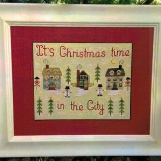 Christmas Town cross stitch pattern from Pickle Barrel Designs PBD-CHR