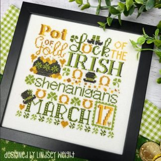 St. Patrick's Day cross stitch pattern from Primrose Cottage PC-103