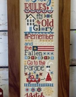 4th of July Rules cross stitch pattern from Primrose Cottage PC-130