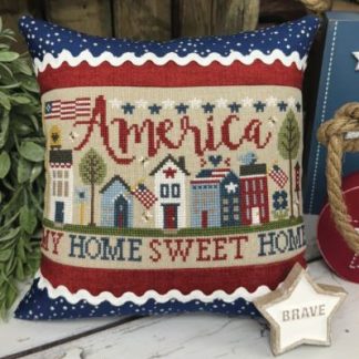 America My Home Sweet Home cross stitch pattern from Primrose Cottage PC-166