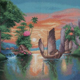 Auspicious Argosy cross stitch pattern from Pinn Stitch PN-LEA57G
