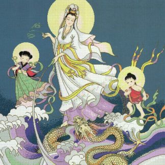 Chinese Goddess of Mercy cross stitch pattern from Pinn Stitch PN-LEKEC01