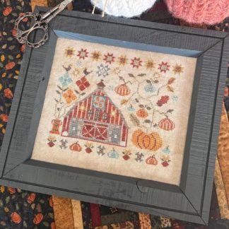 Autumn Quilt Barn cross stitch pattern from Pansy Patch Quilts & Stitchery PPQS-086