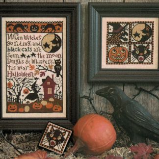 When Witches Go Riding cross stitch pattern from The Prairie Schooler PS-148