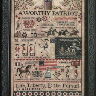 A Worthy Patriot cross stitch pattern from Plum Street Samplers PSS-AWO