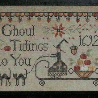 Ghoul Tidings cross stitch pattern from Plum Street Samplers PSS-GHO