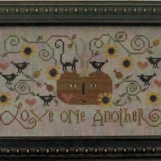 Love One Another cross stitch pattern from Plum Street Samplers PSS-LOV