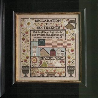The Equality Sampler cross stitch pattern from Plum Street Samplers PSS-TES