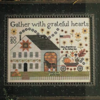 The Gather Inn cross stitch pattern from Plum Street Samplers PSS-TGI