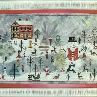 A Snowman's Christmas cross stitch pattern from Praiseworthy Stitches PWS-ASN