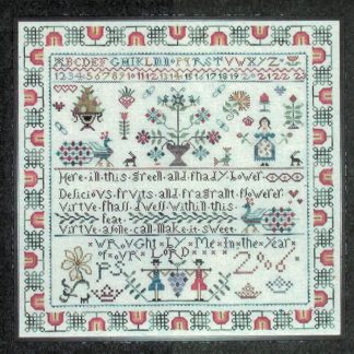 Knots & Flowers Sampler cross stitch pattern from Praiseworthy Stitches PWS-KNO