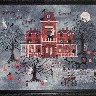 Ravenmoon Hall cross stitch pattern from Praiseworthy Stitches PWS-RAV