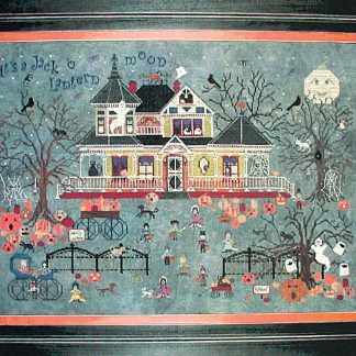 Seedy Pumpkin Cottage cross stitch pattern from Praiseworthy Stitches PWS-SEE