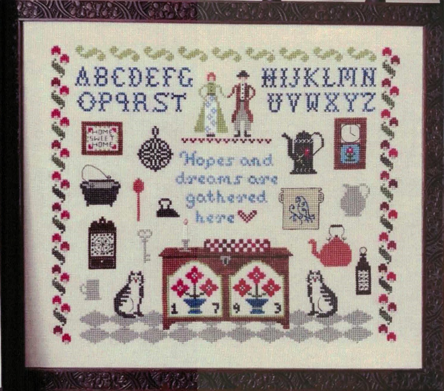 Hope Chest Sampler cross stitch pattern from The Needle's Notion TNN-217