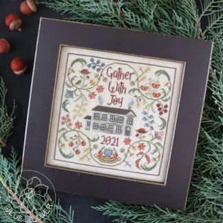 Gather With Joy cross stitch pattern from The Blue Flower BF-GAT
