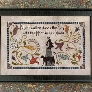 Night Walked Down cross stitch pattern from The Blue Flower BF-NIG