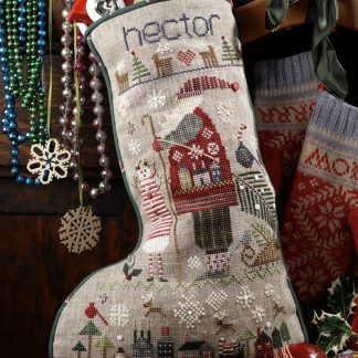 Hector's Stocking cross stitch pattern from Shepherd's Bush SB-HEC
