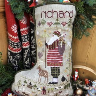 Richard's Stocking cross stitch pattern from Shepherd's Bush SB-RIC