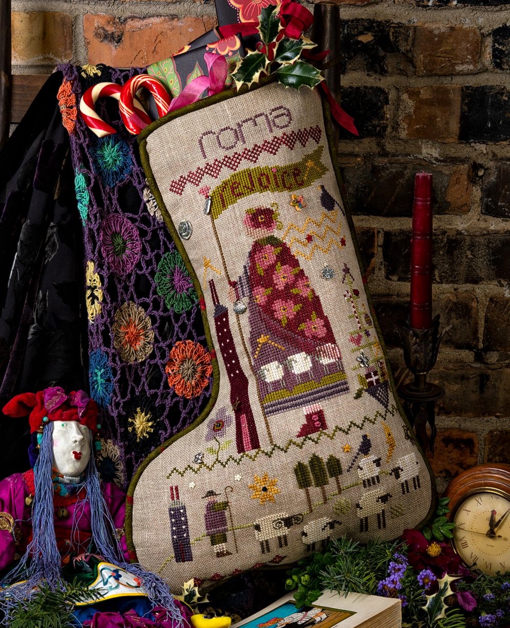 Roma's Stocking cross stitch pattern from Shepherd's Bush SB-ROM