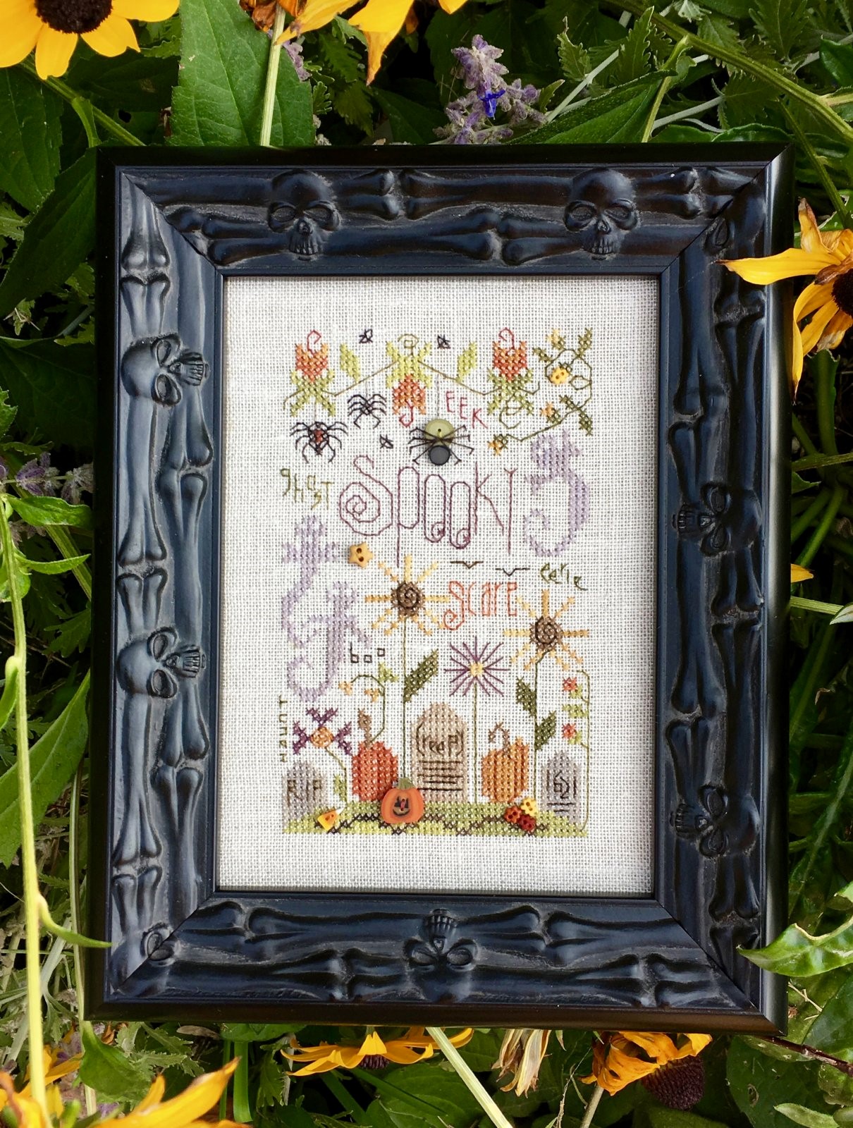 Spooky Notes cross stitch pattern from Shepherd's Bush SB-SPO