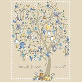 Baby Toy Tree cross stitch pattern from Shannon Christine Designs SCD-BTT
