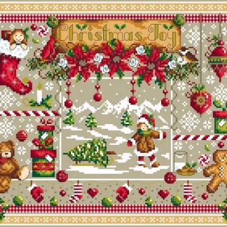 Christmas Joy cross stitch pattern from Shannon Christine Designs SCD-CHR