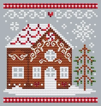 Gingerbread House 1 cross stitch pattern from Shannon Christine Designs SCD-GB1