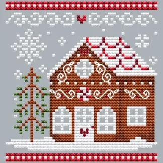 Gingerbread House 3 cross stitch pattern from Shannon Christine Designs SCD-GB3