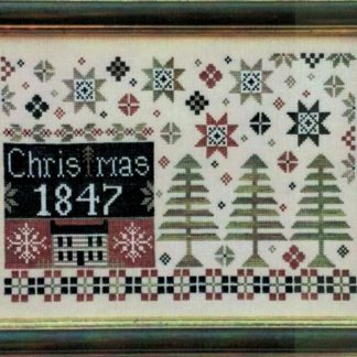 Coverlet Christmas cross stitch pattern from The Scarlett House SCH-COV