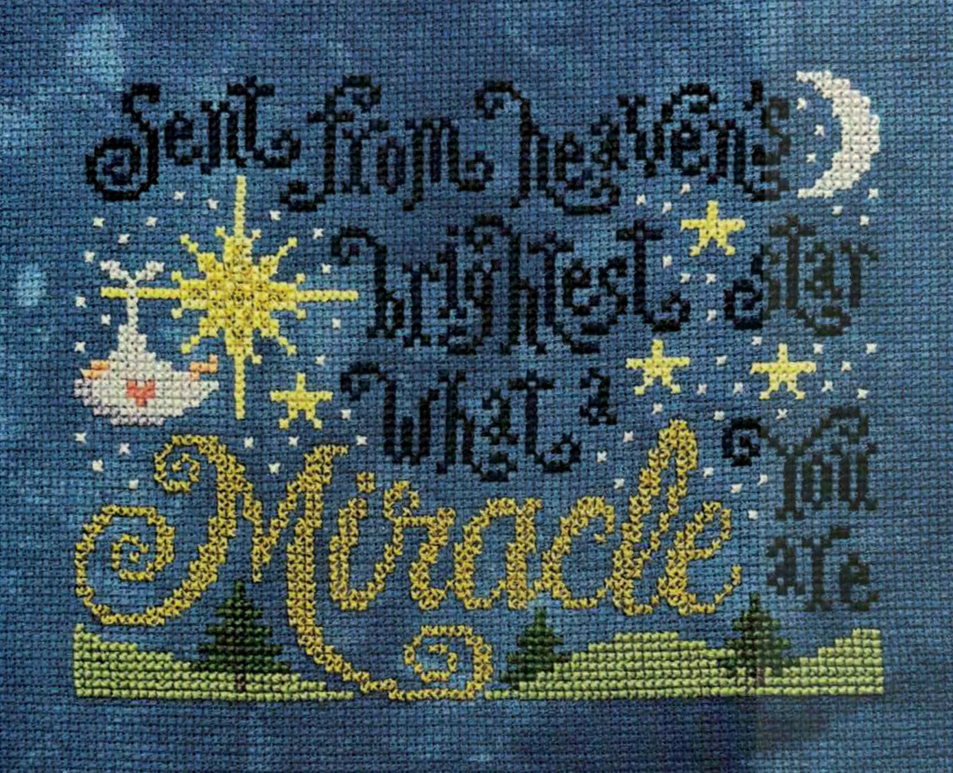 The Miracle of You cross stitch pattern from Silver Creek Samplers SCS-TMY