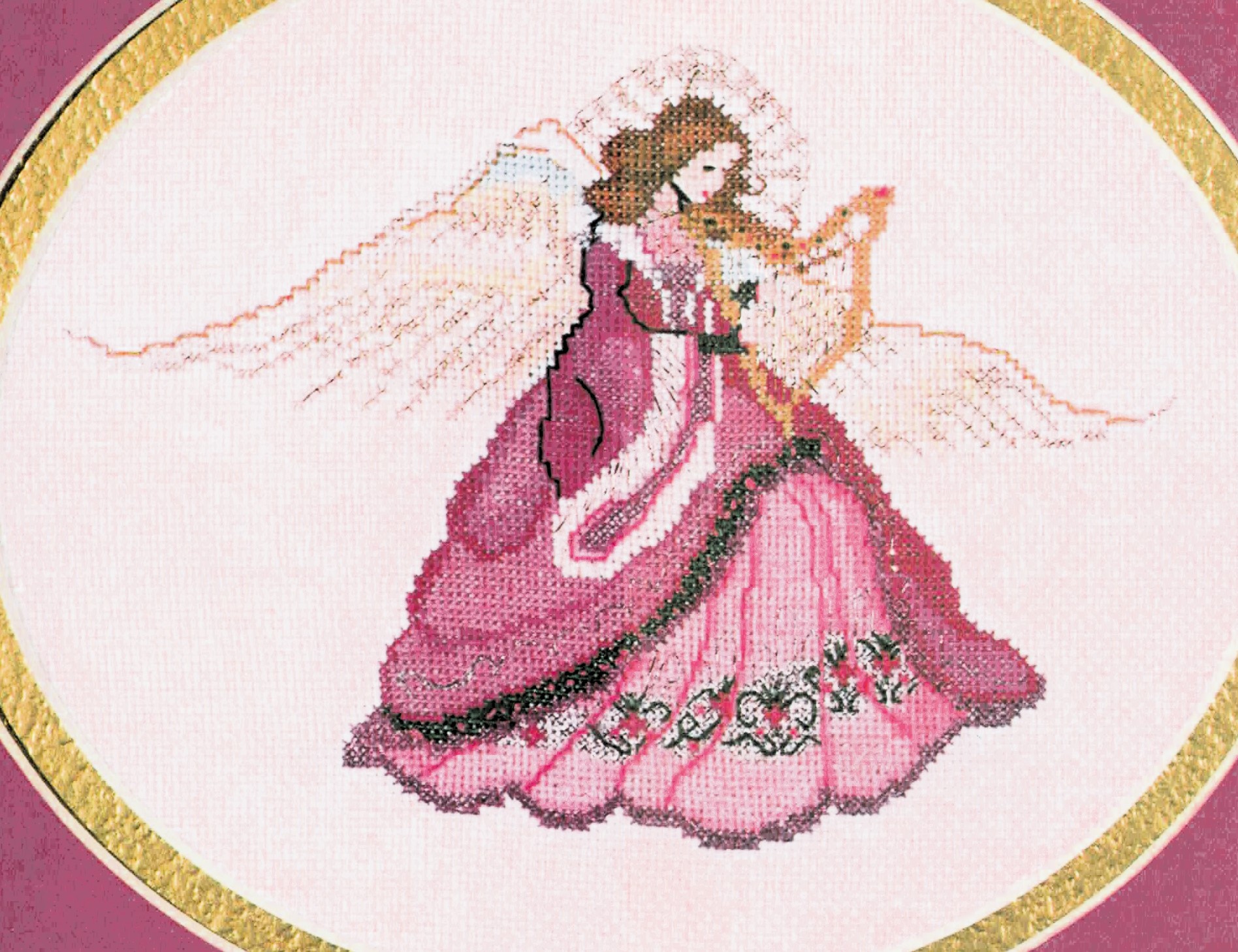 Baroque Angel cross stitch pattern from Serendipity Designs SDP-BE1