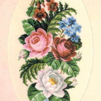 Ferns and Roses cross stitch pattern from Serendipity Designs SDP-L182