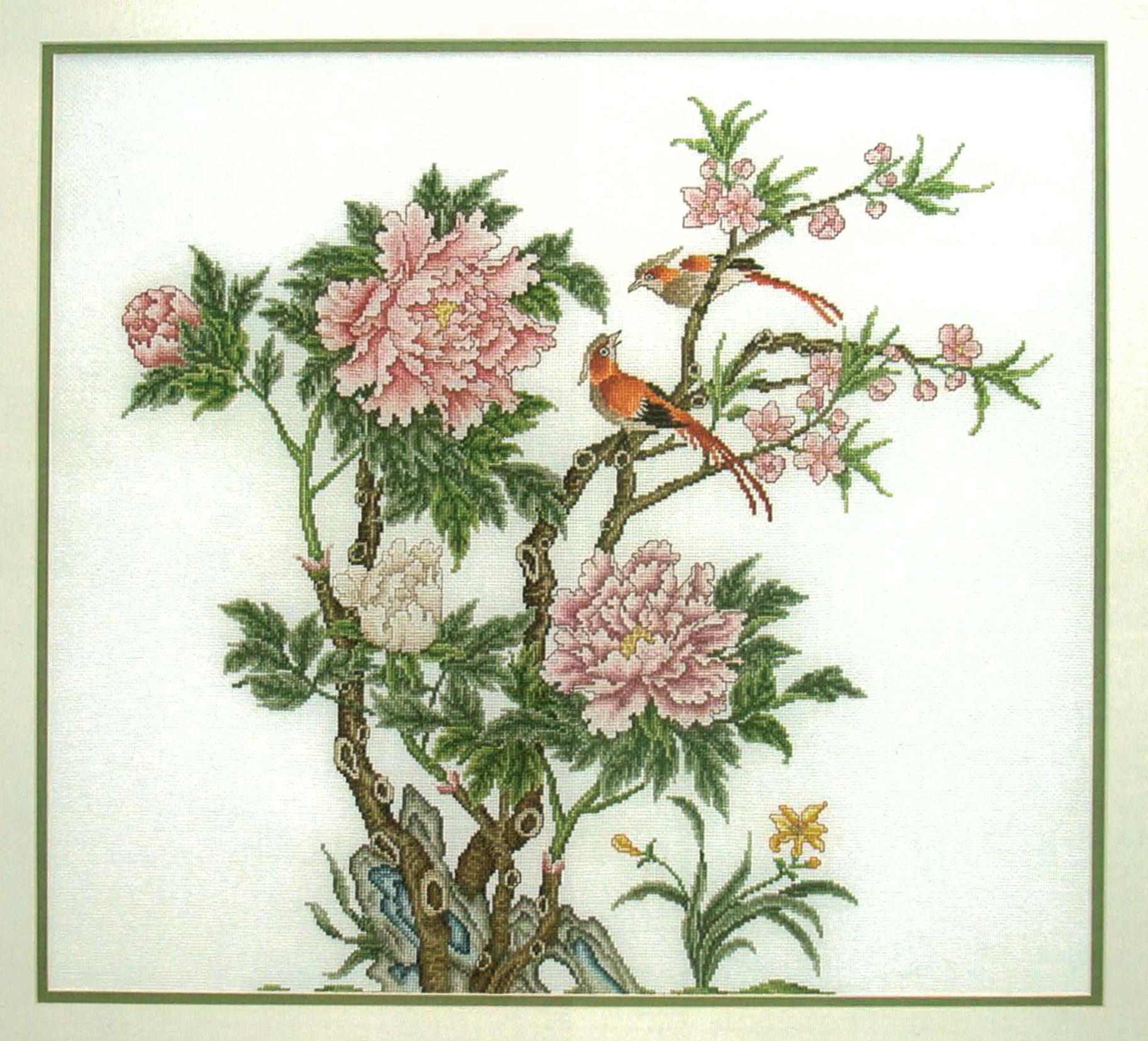 Peony Tree cross stitch pattern from Serendipity Designs SDP-L225