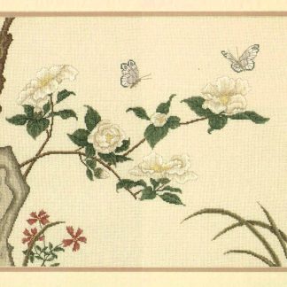 Harmony: Fragrant Camellias cross stitch pattern from Serendipity Designs SDP-L31