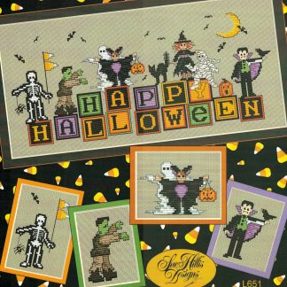 Halloween Memories cross stitch pattern from Sue Hillis Designs SHD-L651