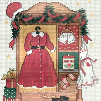 Mrs. Claus Wardrobe cross stitch pattern from Sue Hillis Designs SHD-L703