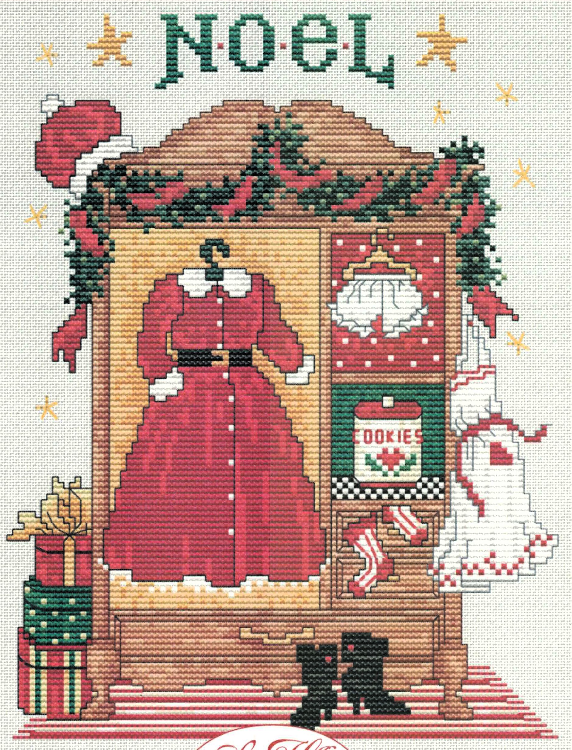 Mrs. Claus Wardrobe cross stitch pattern from Sue Hillis Designs SHD-L703