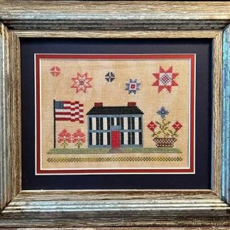Freedom House cross stitch pattern from Sugar Maple Designs SMD-FRE