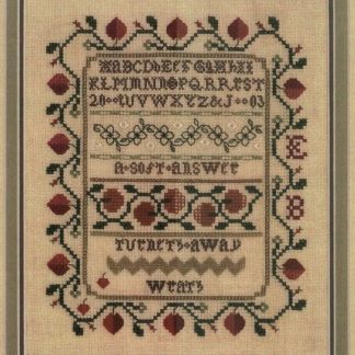A Strawberry Sampler cross stitch pattern from The Sampler House SMH-AST
