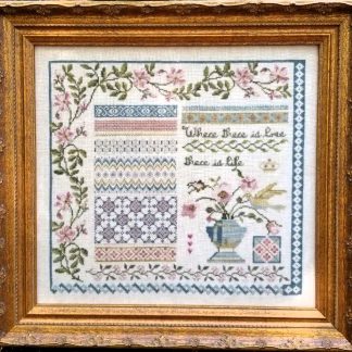 Hummingbird's Garden cross stitch pattern from Samplers Not Forgotten SNF-HUM