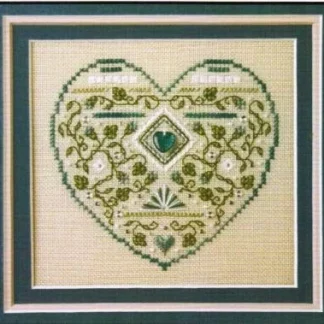 Sapphire & Diamonds Heart cross stitch pattern from The Sweetheart Tree ST-SAP