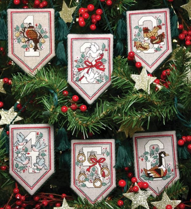 Twelve Days of Christmas - Part 1 cross stitch pattern from The Sweetheart Tree ST-SVCC13