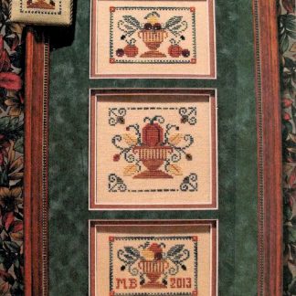 Autumn Trio cross stitch pattern from ScissorTail Designs STD-AUT