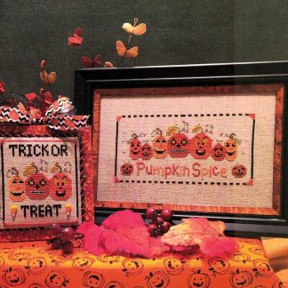 Pumpkin Spice cross stitch pattern from ScissorTail Designs STD-PUM