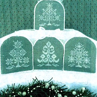 Snowflake Mini Trees cross stitch pattern from ScissorTail Designs STD-SMT