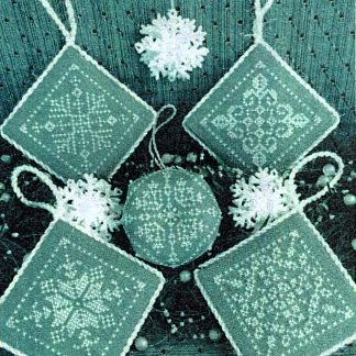 Snowflake Ornaments cross stitch pattern from ScissorTail Designs STD-SNO