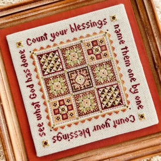 Count Your Blessings cross stitch pattern from Sweet Wing Studio SWS-COU