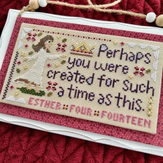 For Such a Time cross stitch pattern from Sweet Wing Studio SWS-FOR