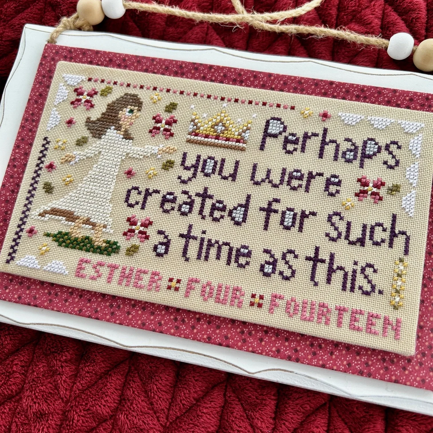 For Such a Time cross stitch pattern from Sweet Wing Studio SWS-FOR